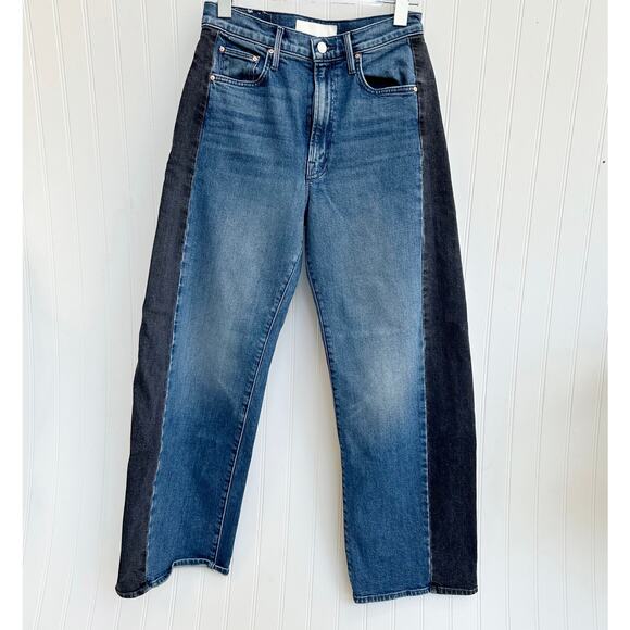 Mother Half Pipe Flood Two-Tone Barrel Jeans - 26 - Picture 10 of 10